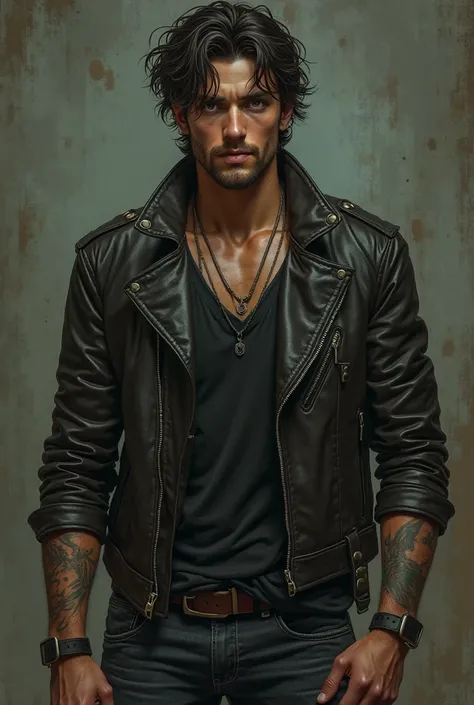 Scott is a fascinating and mysterious young man, with an athletic physique sculpted by racing. He has disheveled dark hair, makes him intense green eyes and a light unkempt beard. On his right arm he has a Phoenix tattooed, symbol of rebirth. He wears leat...