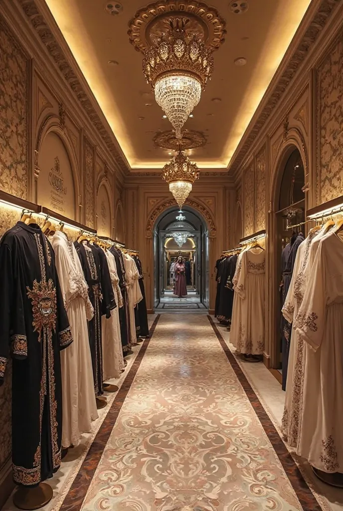 Create a luxury arab wear boutique for designers name HNK