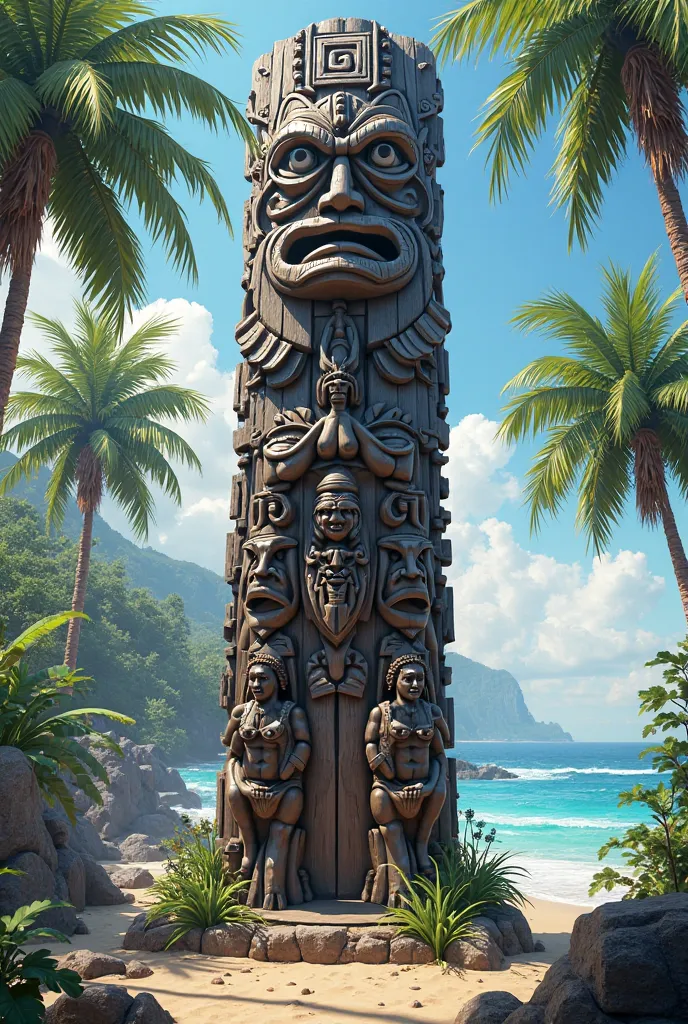 Totem of the Polynesian war god Ku