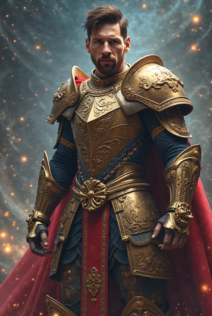 Messi in the Knights of the Zodiac armor 