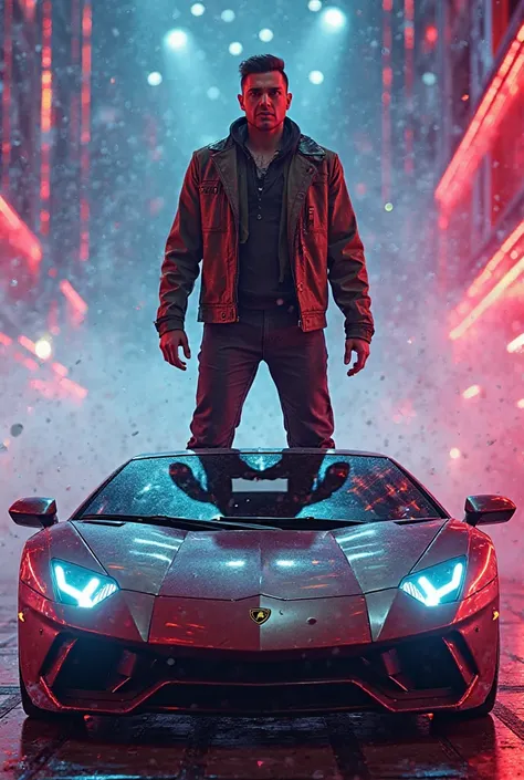 Let it be a flashy show,Who is the height of a human and rides in a Lamborghini 