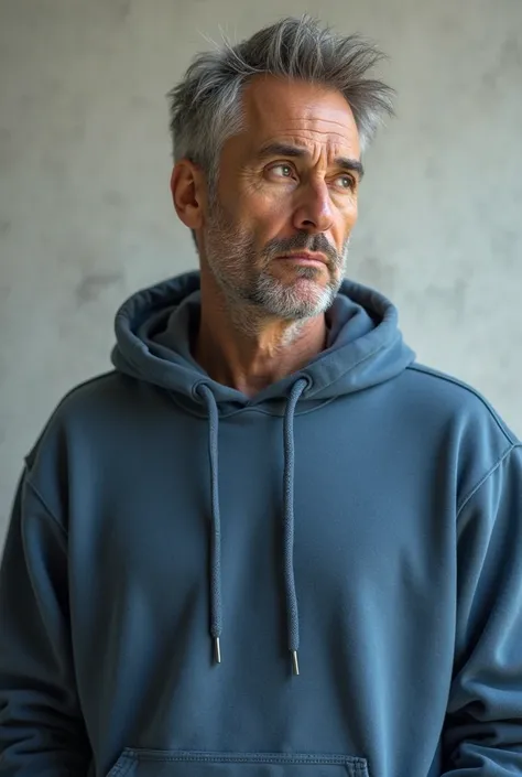 Make him a bit older and have a blue hoodie 