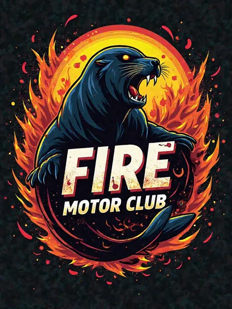 a stock seal with the name Fire Motor Club