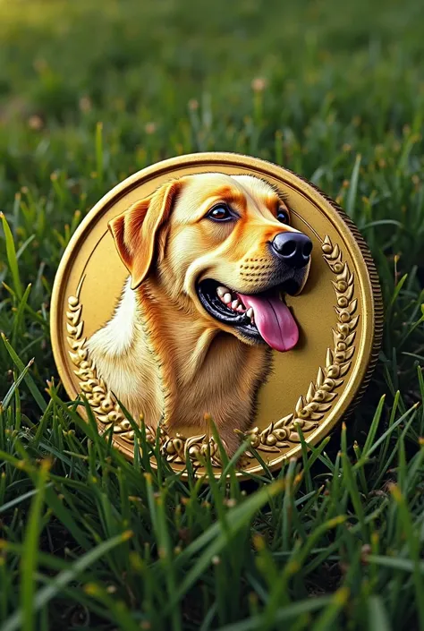  I need you to generate a lot of image options for a token, I'll tell you a little so you can do it right. I need an image for a token, That it is in good quality, that has the circular shape of a coin, that has a yellow English mastiff like a dog, with th...