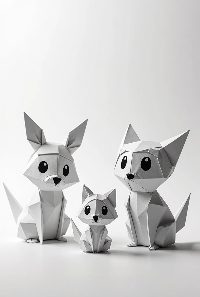 Creative and minimal black and white poster for the first origami exhibition
Anime and cartoon characters