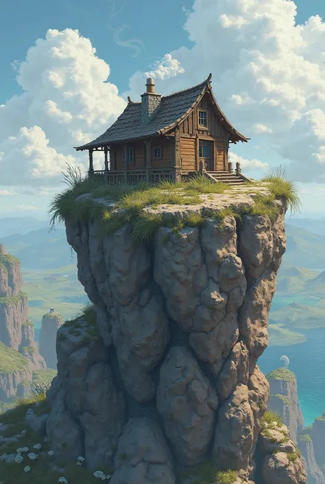 Simple house built on the rock 