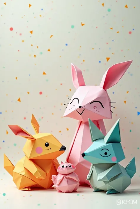 Creative and minimal poster for the first origami exhibition
Anime and cartoon characters