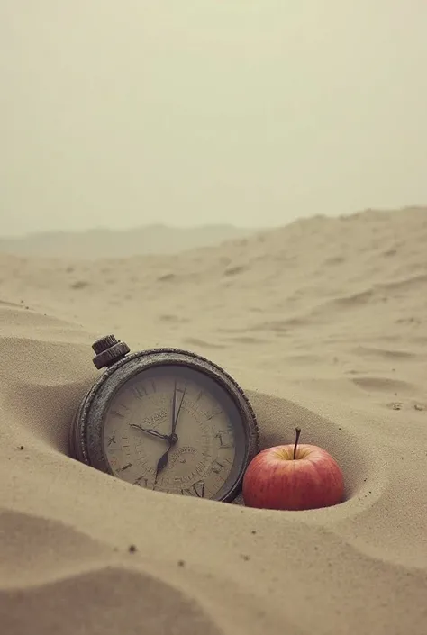 Watch sand with apple faded inside it