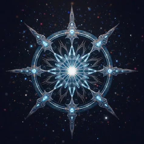 The logo of a very significant corporation in the world that is located on the edge of the universe is filled with magic, this organization was discovering new spells and magic controls, her name was Elderia