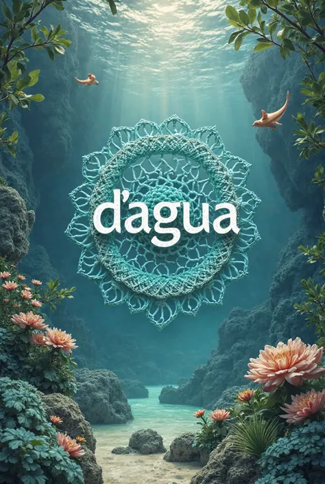 Make a slogan with the company name "D'agua crochet"