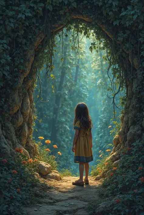  Once upon a time , in a small town surrounded by mysterious mountains and forests, una niña llamada officer que tenía una curiosidad insaciable.  Since she was very young , she had heard stories from her grandmother about an old cave hidden in the heart o...