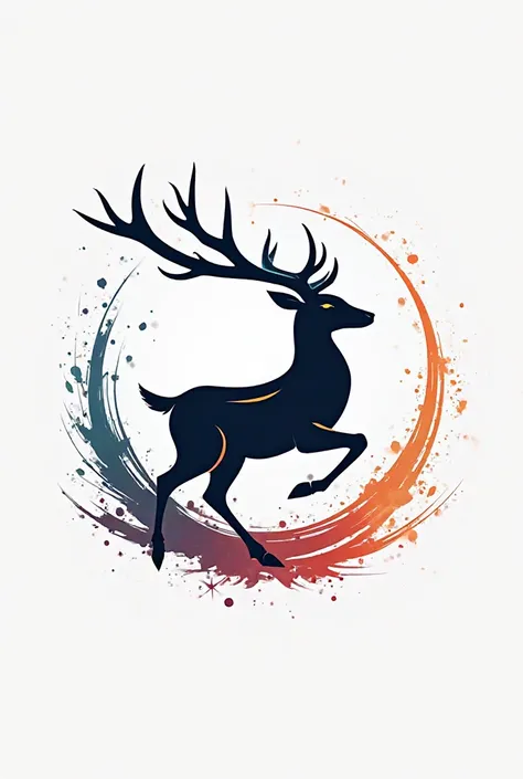 Create a logo for the aeronautical race that includes a deer and that is animated 