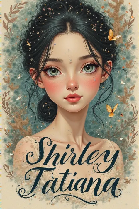 Please believe me the following name in an image with cursive letters like in the movie Alice in Wonderland the name is. Shirley Tatiana