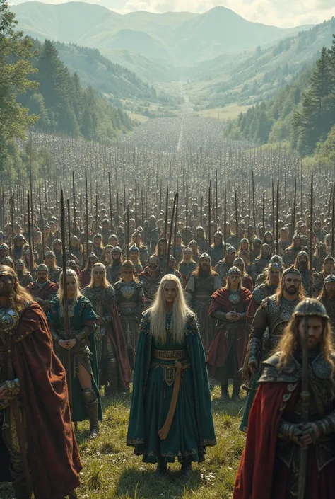 i meant a huge elvish army that has mages , archers , sordsmen….etc ready to go war