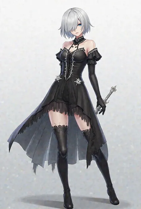 2b ( Full name : yorha no.2 Type B) She is one of the main characters in NieR: Automata. It is a combat Android designed to confront the machines that invaded the Earth. Here are her most important characteristics:

1. Appearance:

the hair: Silver and sho...