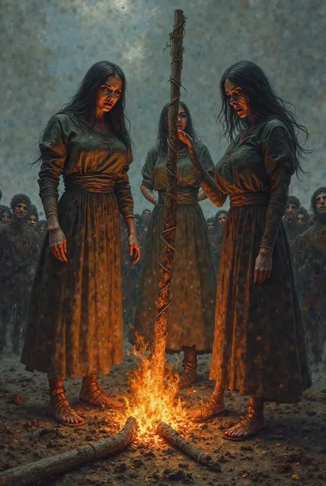 Witches burning at the stake