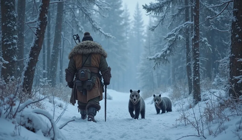 A Lone Hunter Risks Everything to Save Three Bear Cubs from Freezing
The wind cut through the forest with immense force, howling like a distant lament. Elias, a lone hunter, felt the cold seeping through his clothes, settling deep into his bones. He had fa...