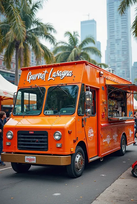 Lasagna Truck,  with the name: Gourmet Lasagna