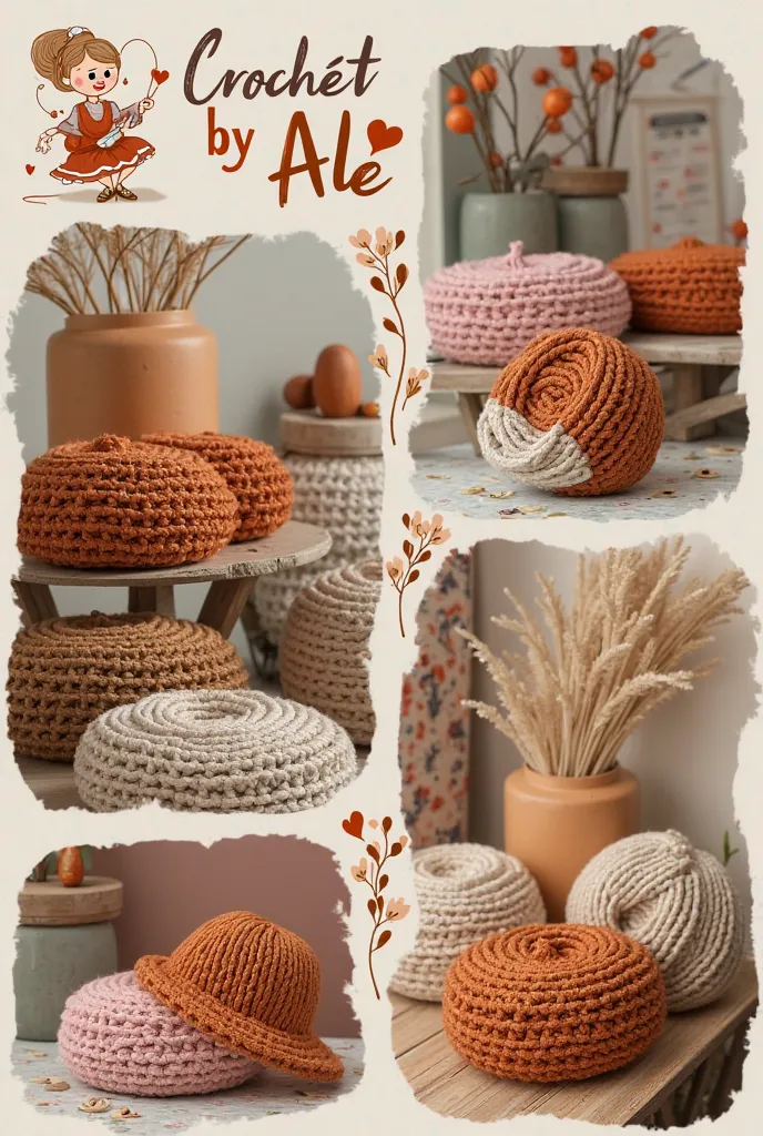 I would like a visual identity of the store "Crochet by Alê" class