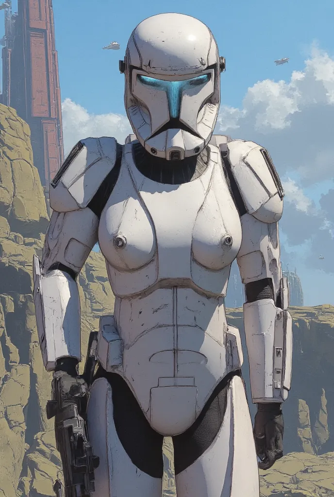 Une femme storm trooper sexy ((star wars ))