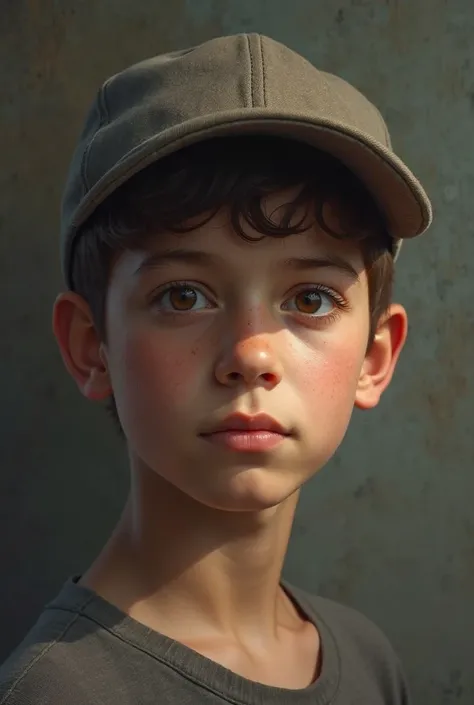 Profile image of an ordinary boy with a half-dark cap