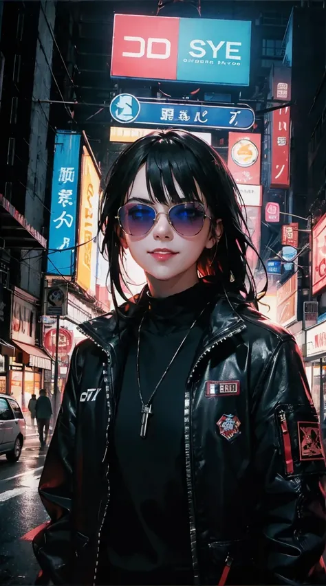 ,cyberpunk,cyber,cyber,cyber,city,cyber world,cyberpunk style girl,cute,cool,solo,grinning face,smile,ln great condition,long hair,source_anime,score_9,score_8_up,score_7_up,1girl,748cmstyle,intensely saturated lighting effects, luminous reflections, HDR-l...