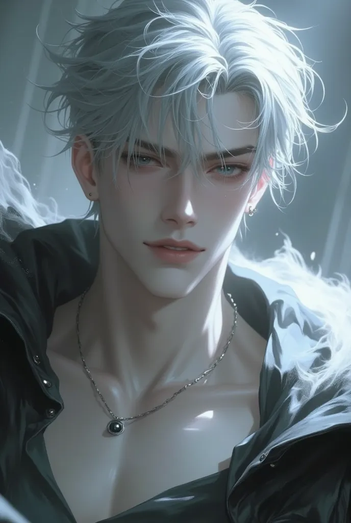  young and handsome men,wind god,male deity,Short hair Shirogane, masterpiece,  Precise,  anatomically correct,  lips,  alto detalle,  very detailed, 