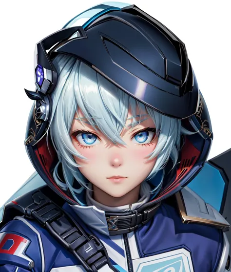 Close up of a person wearing a helmet and jacket, Authentic shiro, Genshin Impactのキャリング, Hajime Yatate, Genshin Impact&#39;s Zhongli, Authentic,  Mischievous Smile, shirow Authentic, portrait gap moe yandere grim dark, Nobutaka Ike,   Genshin Impact charac...