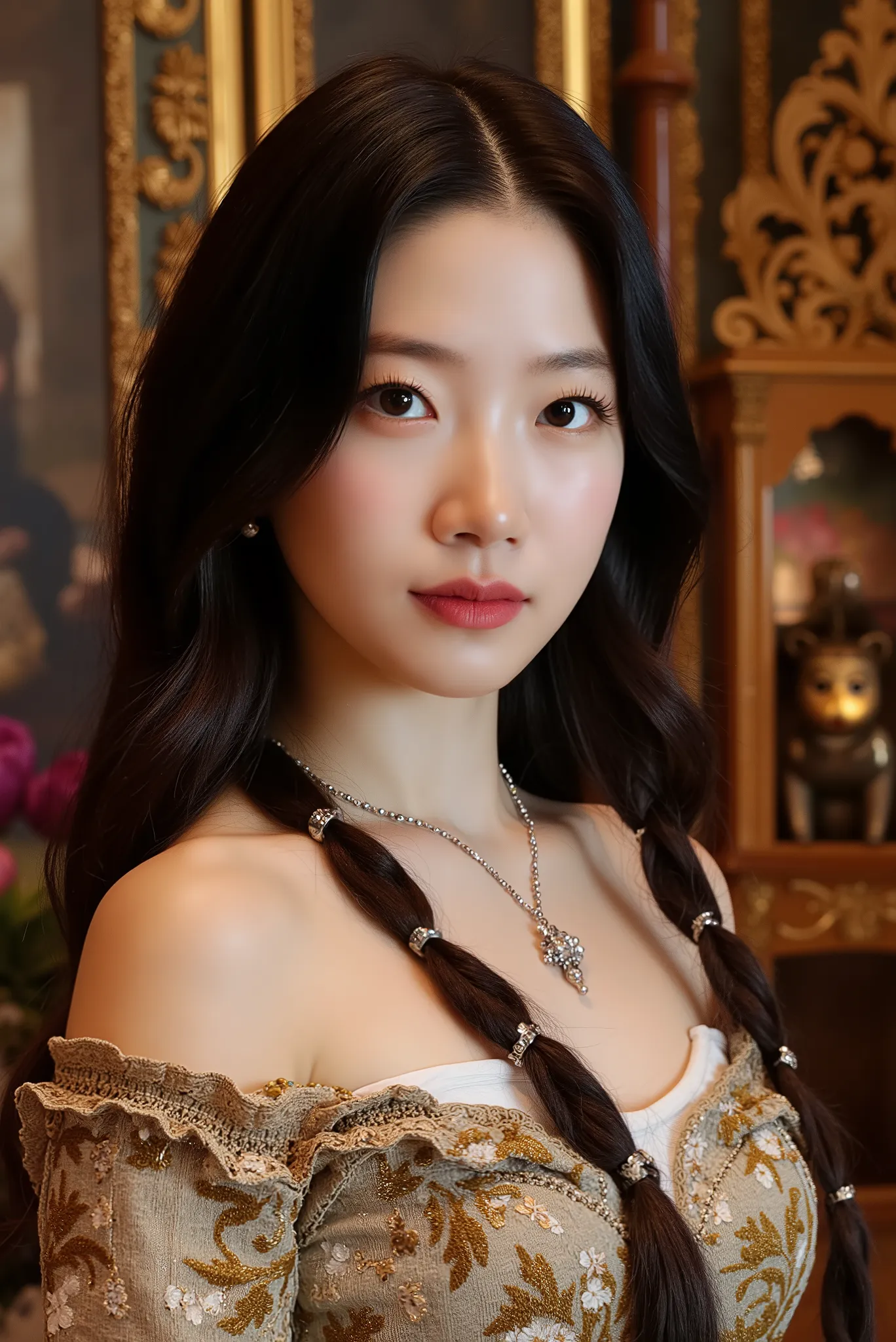 You can create a Renaissance artwork but of a Korean woman like Kazuah