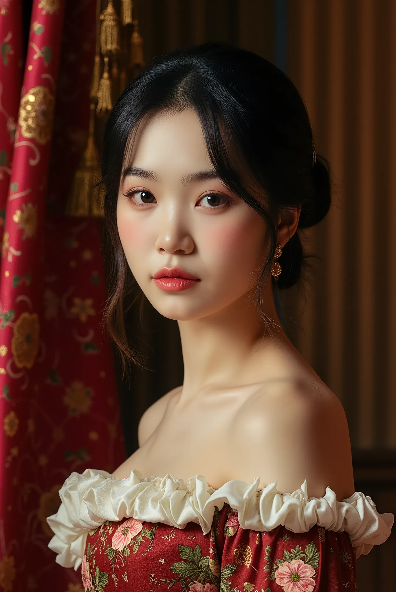 You can create a Renaissance artwork but of a Korean woman like Chaewon