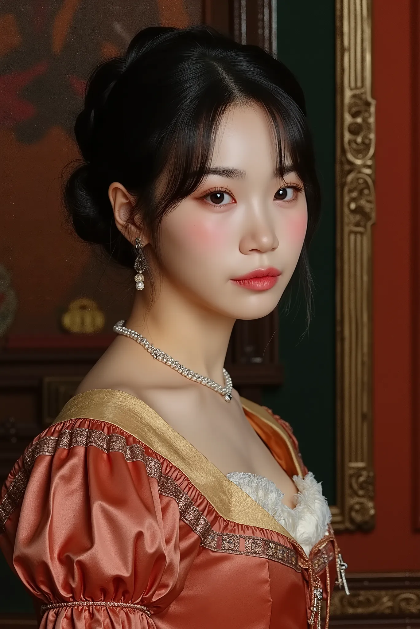 You can create a Renaissance artwork but of a Korean woman like Chaewon