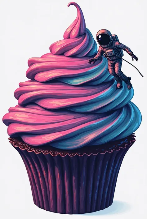 Create an image for my pastry shop. I will send you the model of my logo. I would like the best. My brand is a bakery, it's called Temptation To Mars, we like the idea of ​​a cupcake simulating a planet and an astronaut on it. You could make 3 different ve...