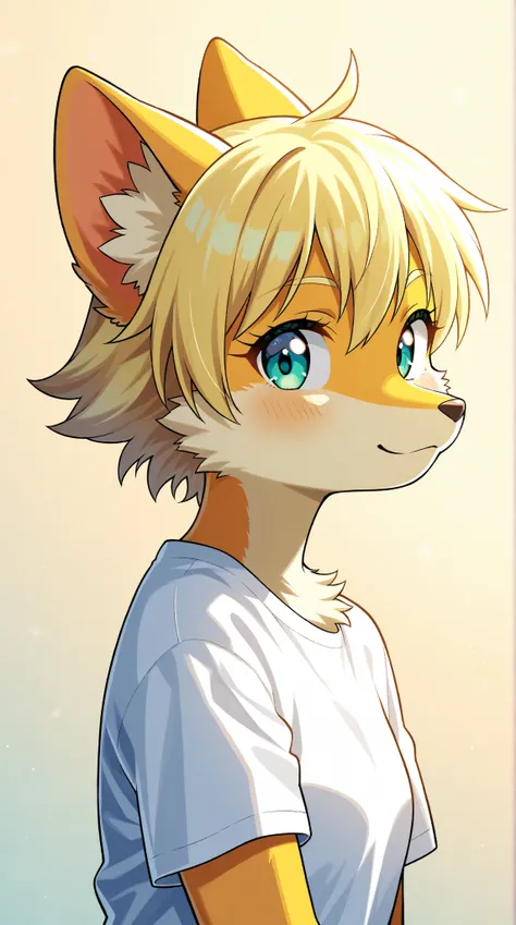 Source_furry,  (((1girl))), furry, anthro, t-shirt 