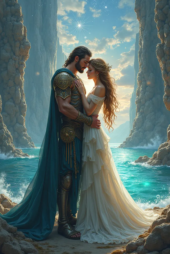 warrior and his beloved from Atlantis in love universe are king and queen