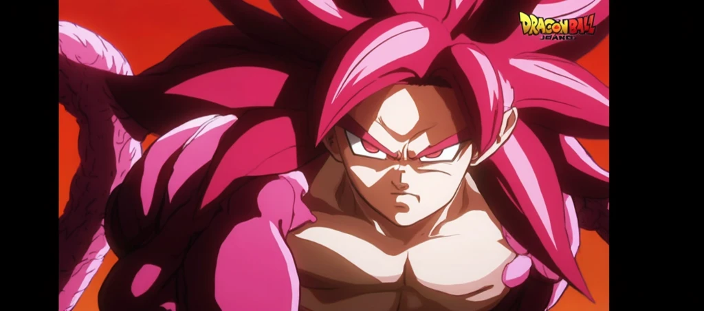 Dragon Ball Super Saiyan Demon, Exquisite and Delicate Super Saiyan Portrait,Top quality,Full of power and emotion,Intense light contrast,Red hair flowing,Red Eyed Jiyo Jiujo God,Muscular Bodybuilder,Vibrant combat posture,Deep sky background,Dazzling Gold...