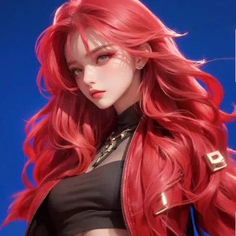 woman、 sharp eyesight、stares、 red hair 、brown eyes、TOP QUALITY、Greatest Masterpiece、makeup、dark room、The expression of shadows falling、anger、Strong Will、 real 、Photo、4K High Resolution、Studio Lighting、realistic、portrait、digital art