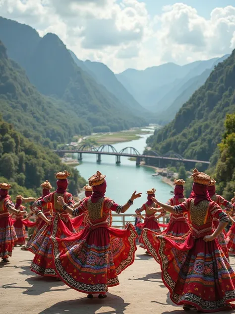 There are dancers from South Sumatra province with the backdrop of the Musi river, Ampera bridge and mountains then give the title getting to know "SOUTH SUMATRA" province with interesting letters