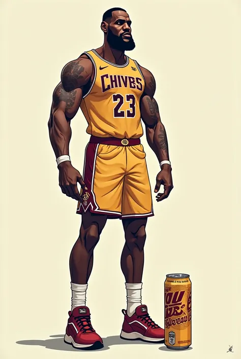 Lebron James and slim tall boy 