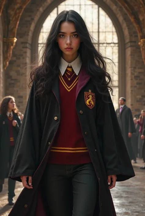 Black long hair 5th year gryffindor girl