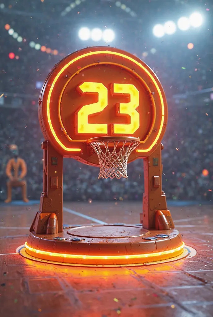 Free Fire basketball-themed gloo wall with a 23 in the middle 