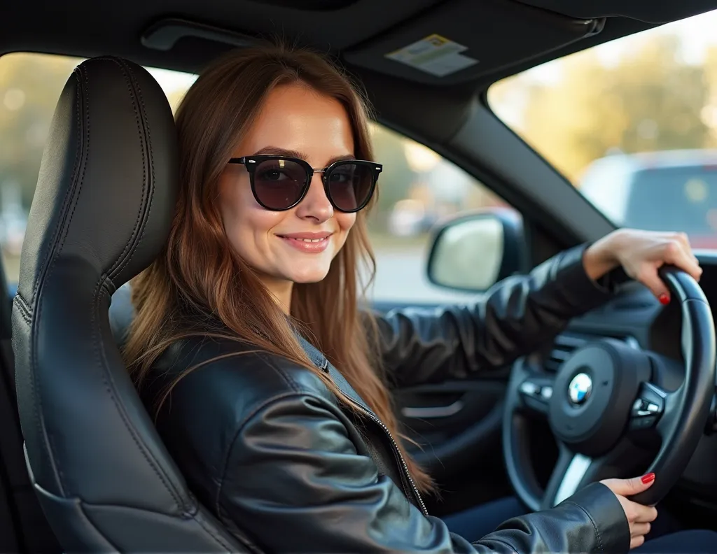 pakistanais réaliste beau mignon 18 ans peau claire regardant vers le bas modèle à la mode attitude élégante grand sourire longs cheveux bruns lunettes de soleil longues sandales beau maquillage Publicité de la marque couleurs chaudes et couleurs froides t...