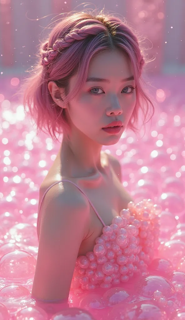 (Masterpiece, Best Quality: 1.2), (Realistic, Photorealistic: 1.4), High Resolution, RAW Photography, 8k, High Resolution, Ultra High Resolution, Cinematic Lighting,
A very cute Korean  girl is standing. Her face is a beautiful lolita. Her eyes are deep bl...