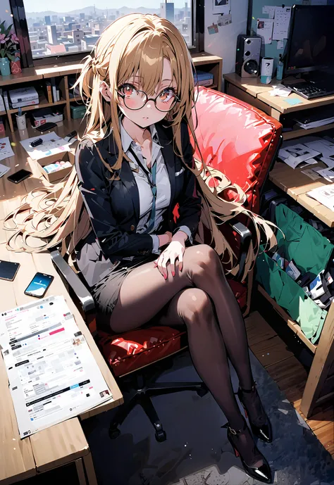 brown eyes,Glasses,