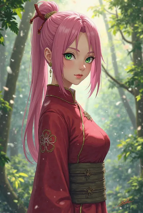 Sakura Haruno from the anime Naruto of Four 