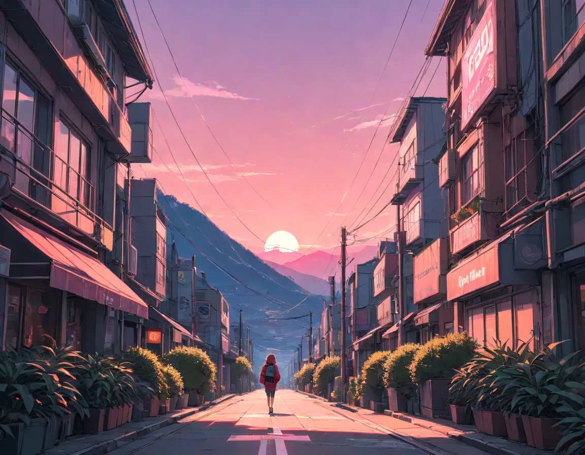 
 lo-fi,Every day is a good day,Don’t Worry, Be Happy,pink twilight(TOP QUALITY:1.2, ( magazine cover :1.1, be familiar with,  latest,  vibrant, high contrast,  masterpiece:1.2, TOP QUALITY,  BEST AESTHETICS), Proximity,TOP QUALITY, 8k, very detailed,8k