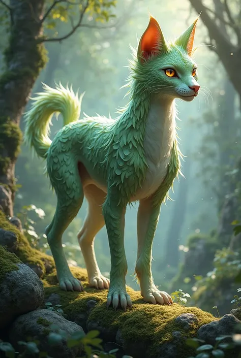 
A majestic feline-like creature called a 'Lynvaris,' designed as a mount in a fantasy world. The Lynvaris has a sleek, muscular body with long, slender legs built for speed and agility. Its fur is short and lustrous, adorned with natural, leaf-like patter...