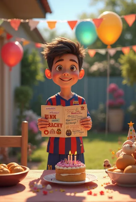 Inviting Messi to his birthday 