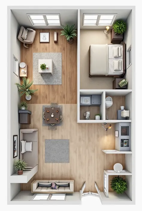 700 sq ft 1 bed room layout 