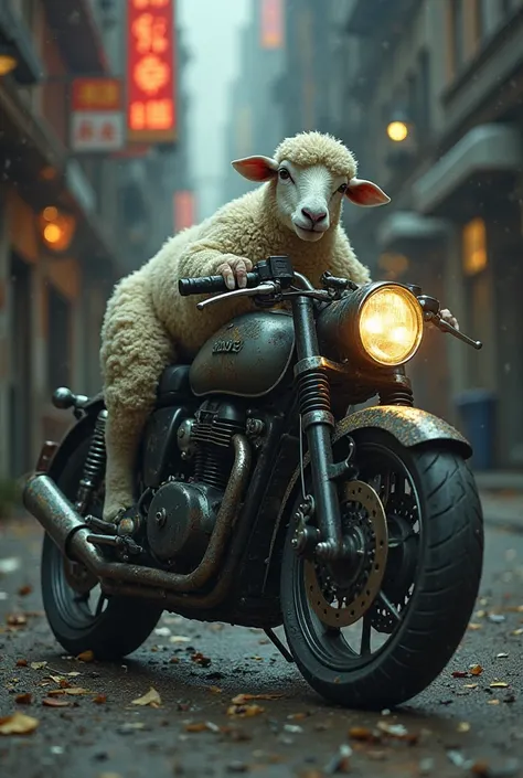 Design a stolen motorcycle sheep