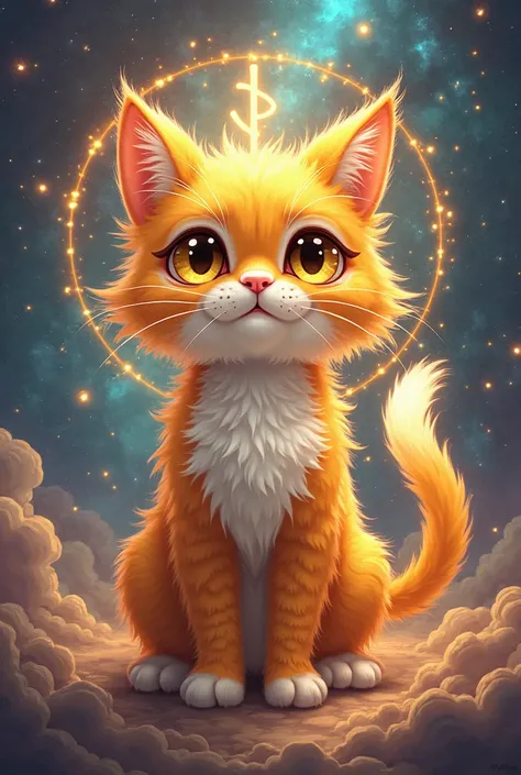 God cartoon cat 